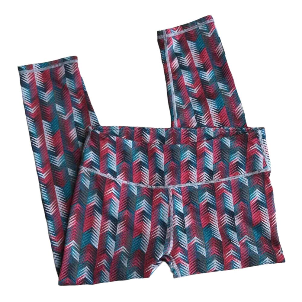 Fabletics Womens Leggings Size XS Salar Printed PowerHold Capris Chevron